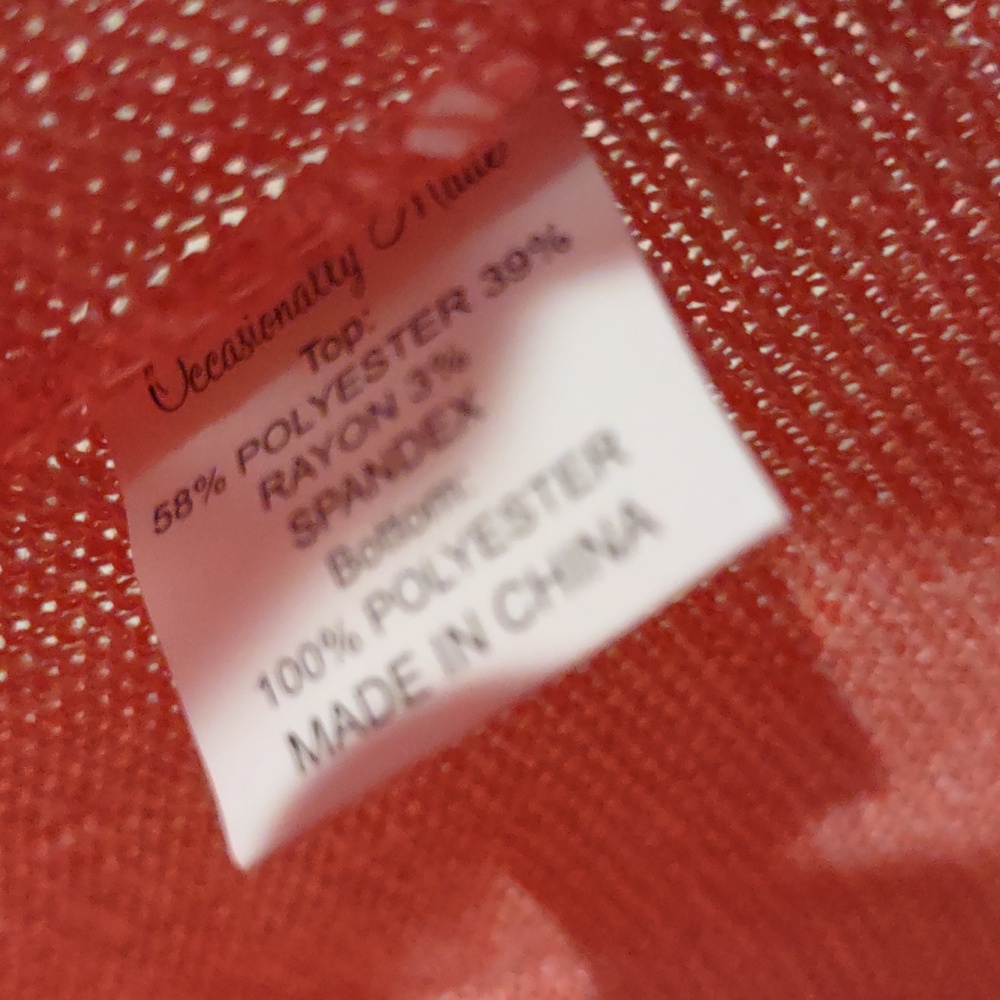 Pink Coral Ruffle Hem Top Blouse, Nwt - Picture 7 of 7